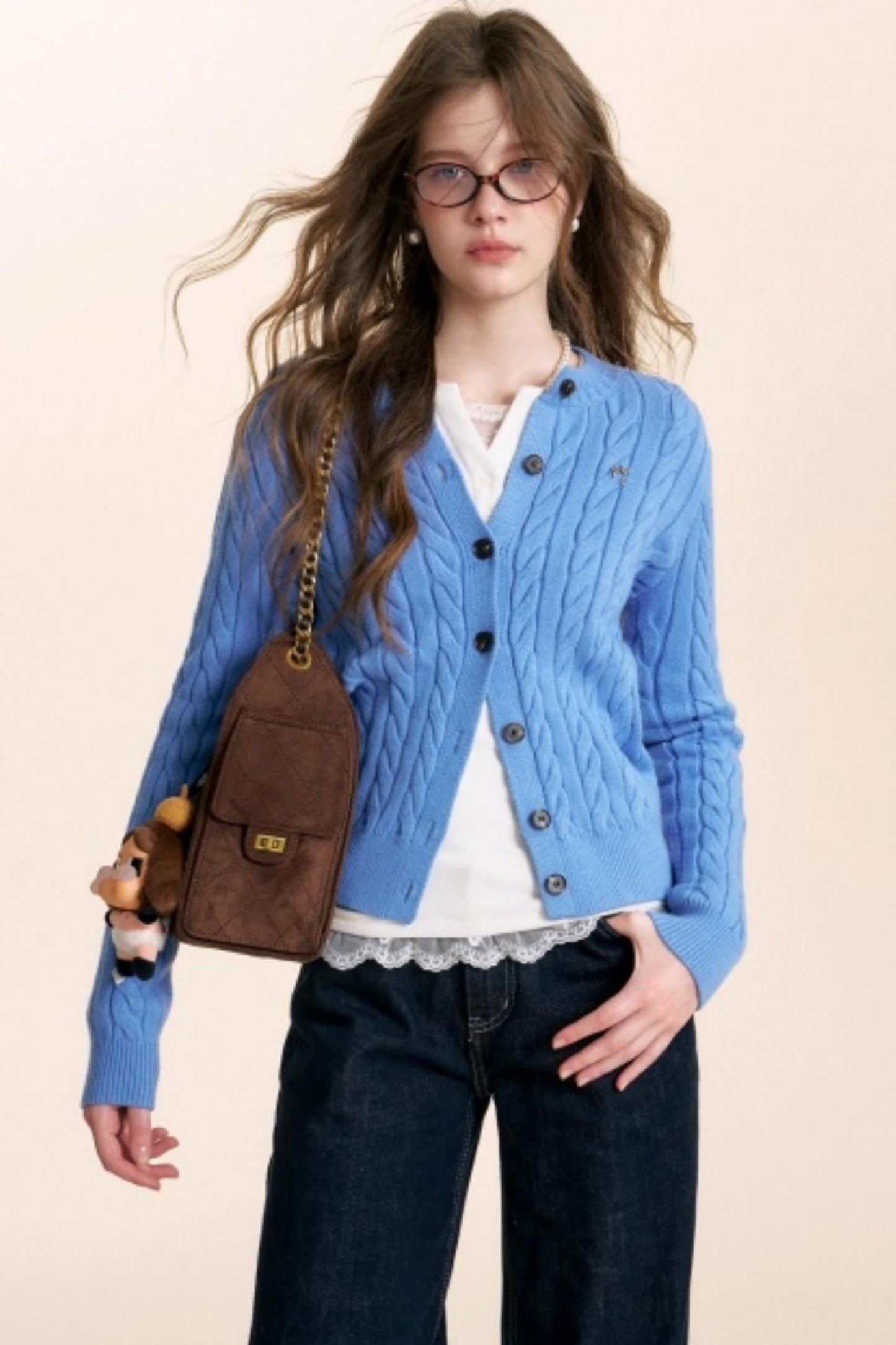 Winter Leopard Knit Cardigan