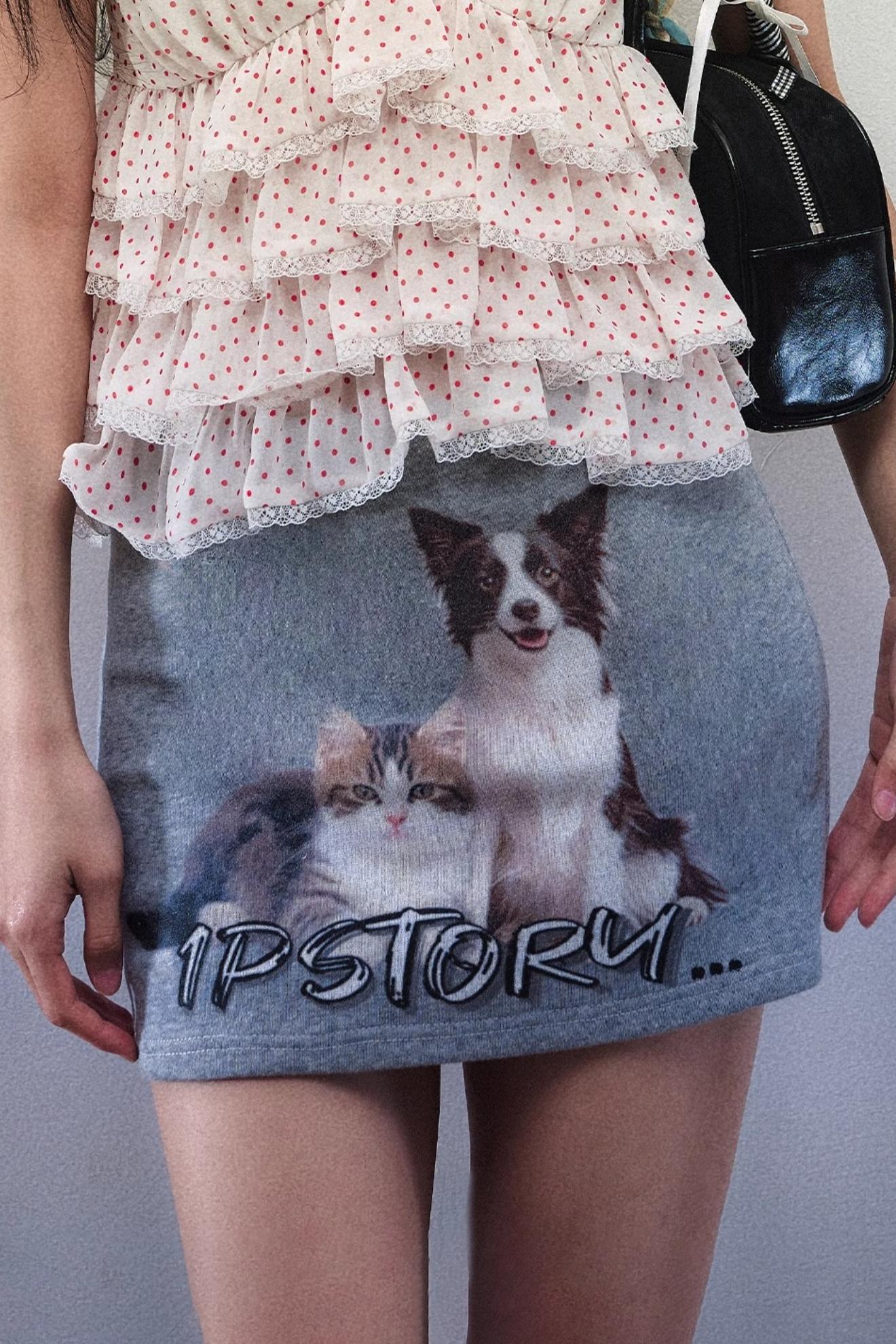 Animal Print Chiffon Top Set-Up