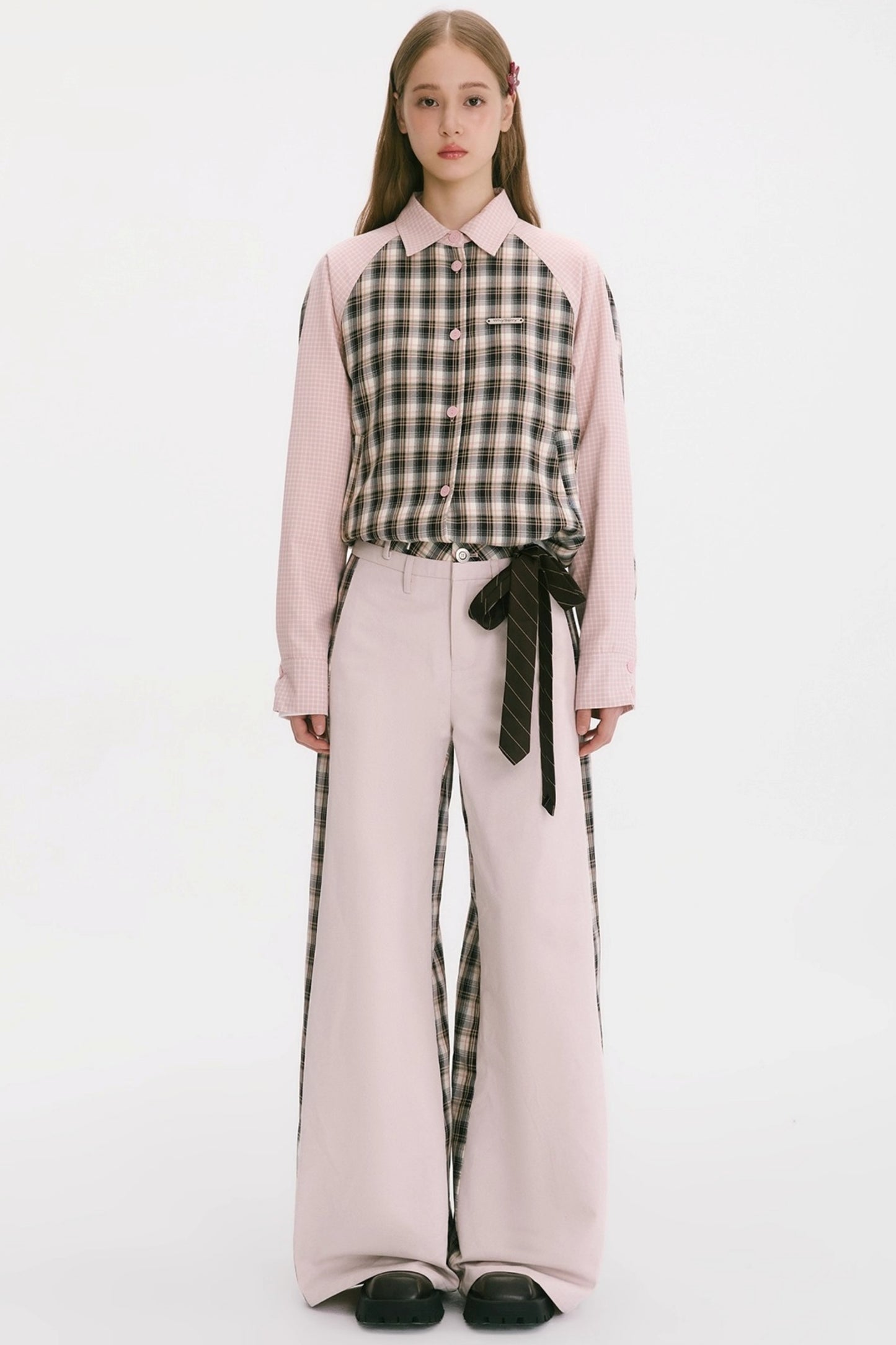 Patchwork Cotton Pants