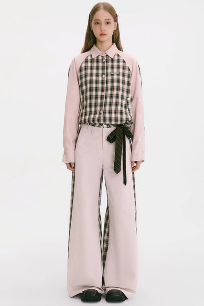 Patchwork Cotton Pants