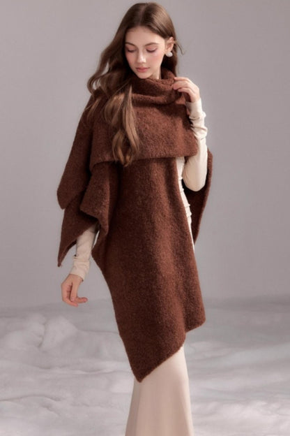 Soft Wool Cloak Shawl