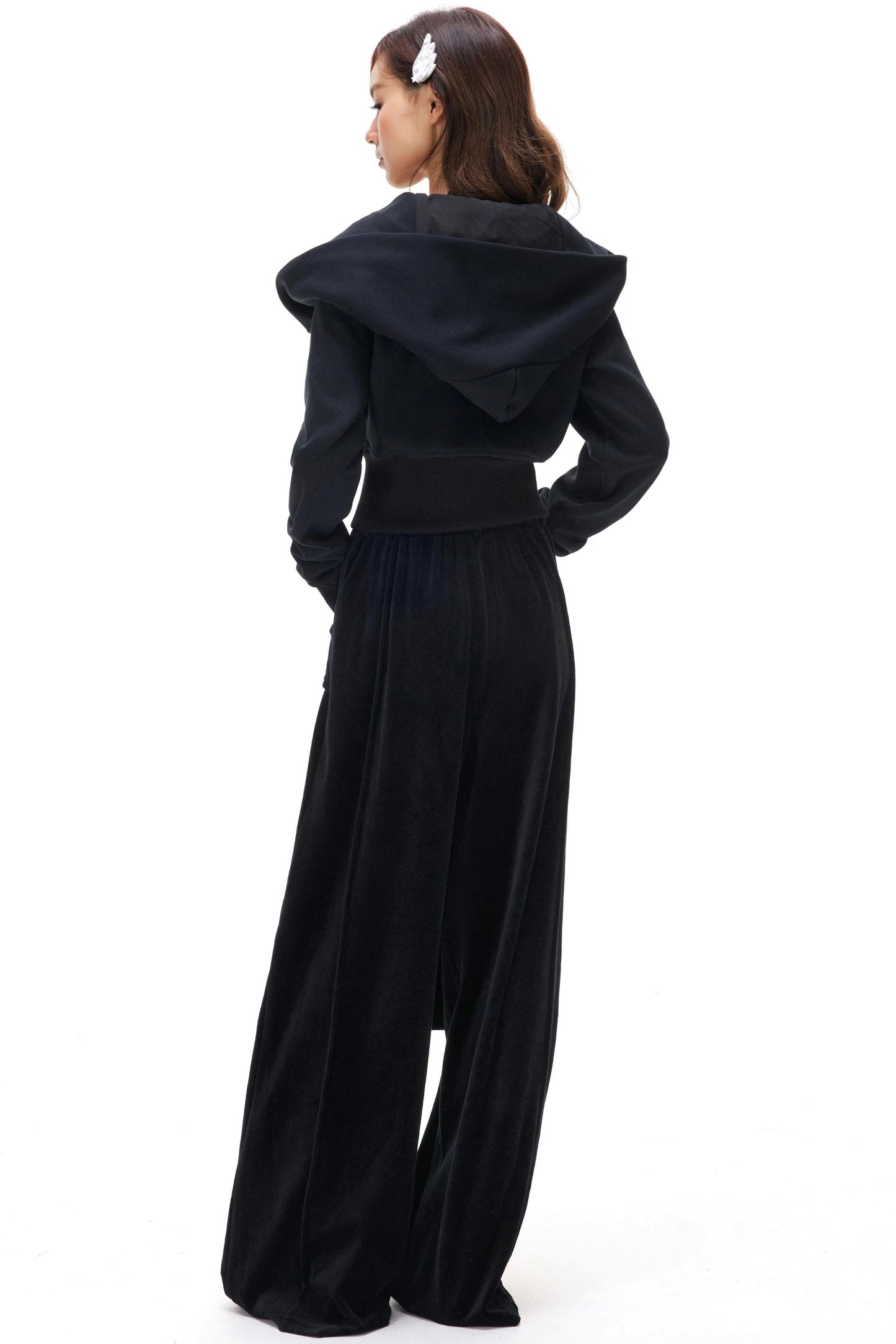 Diagonal Placket Fleece Jacket