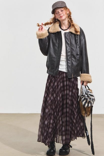 Lambwool Motorcycle Jacket