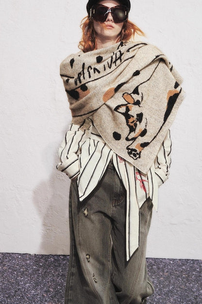 Embroidered Slim Striped Shirt