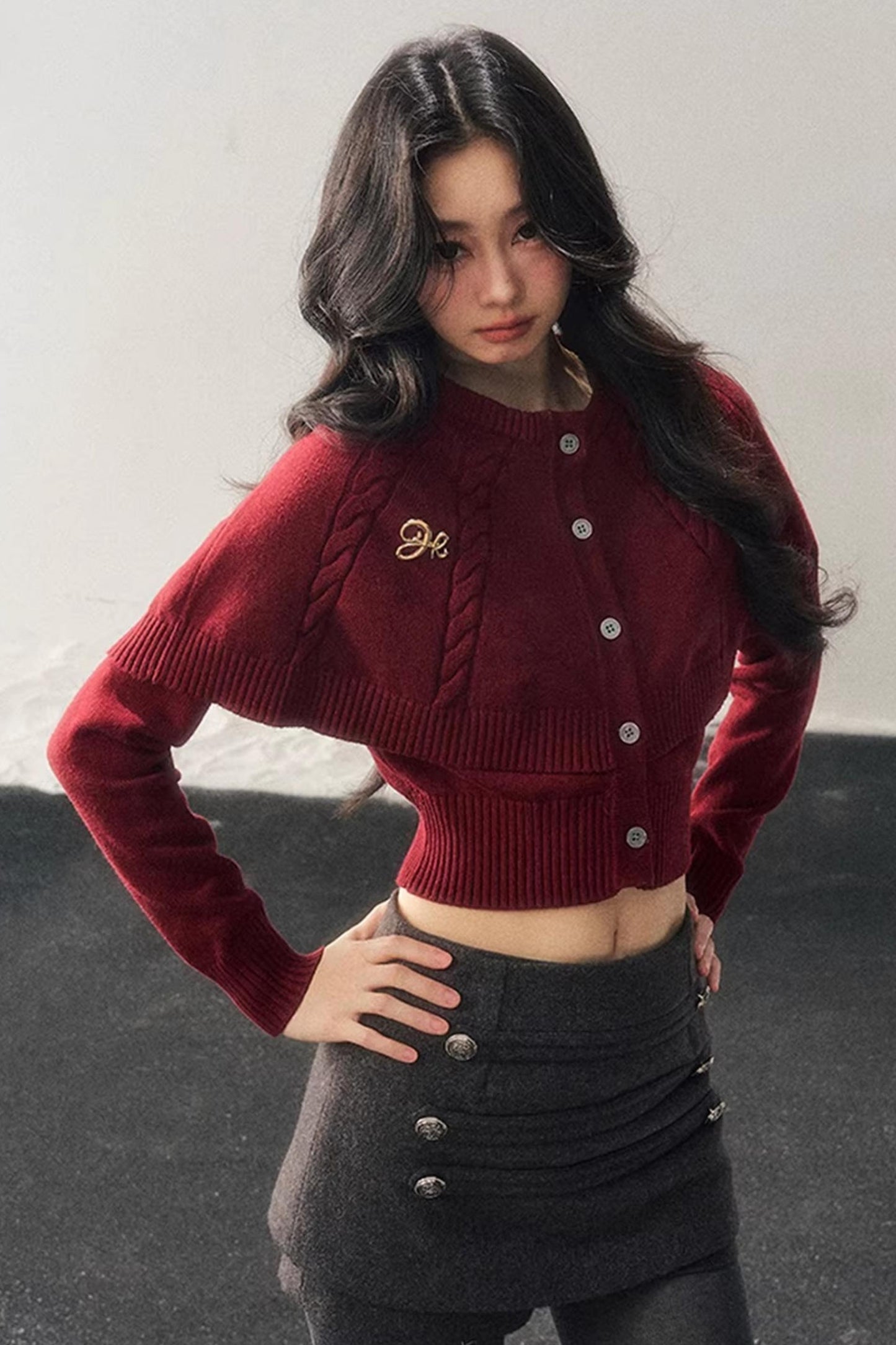 Cable Knit Cape Sweater