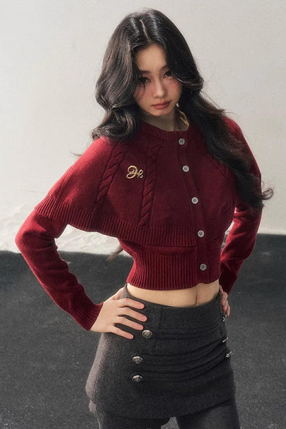 Cable Knit Cape Sweater