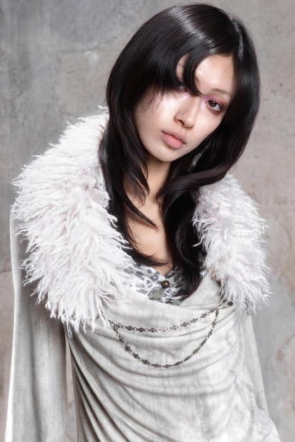 Retro Punk Fur Collar Scarf