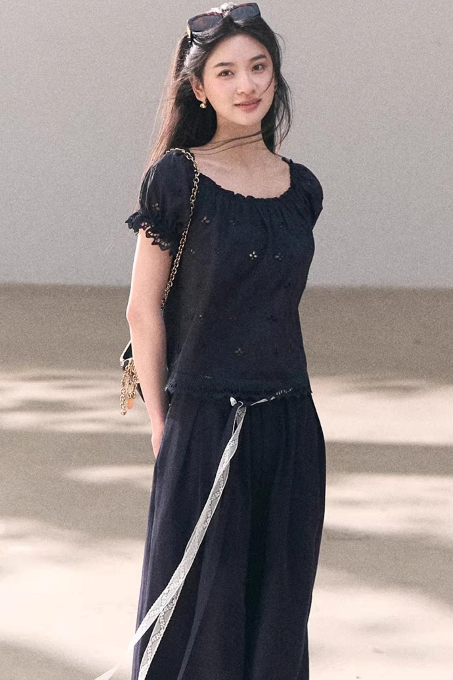 Pure Cotton Embroidered Doll Top