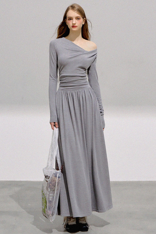 Gray Goddess Swing Dress
