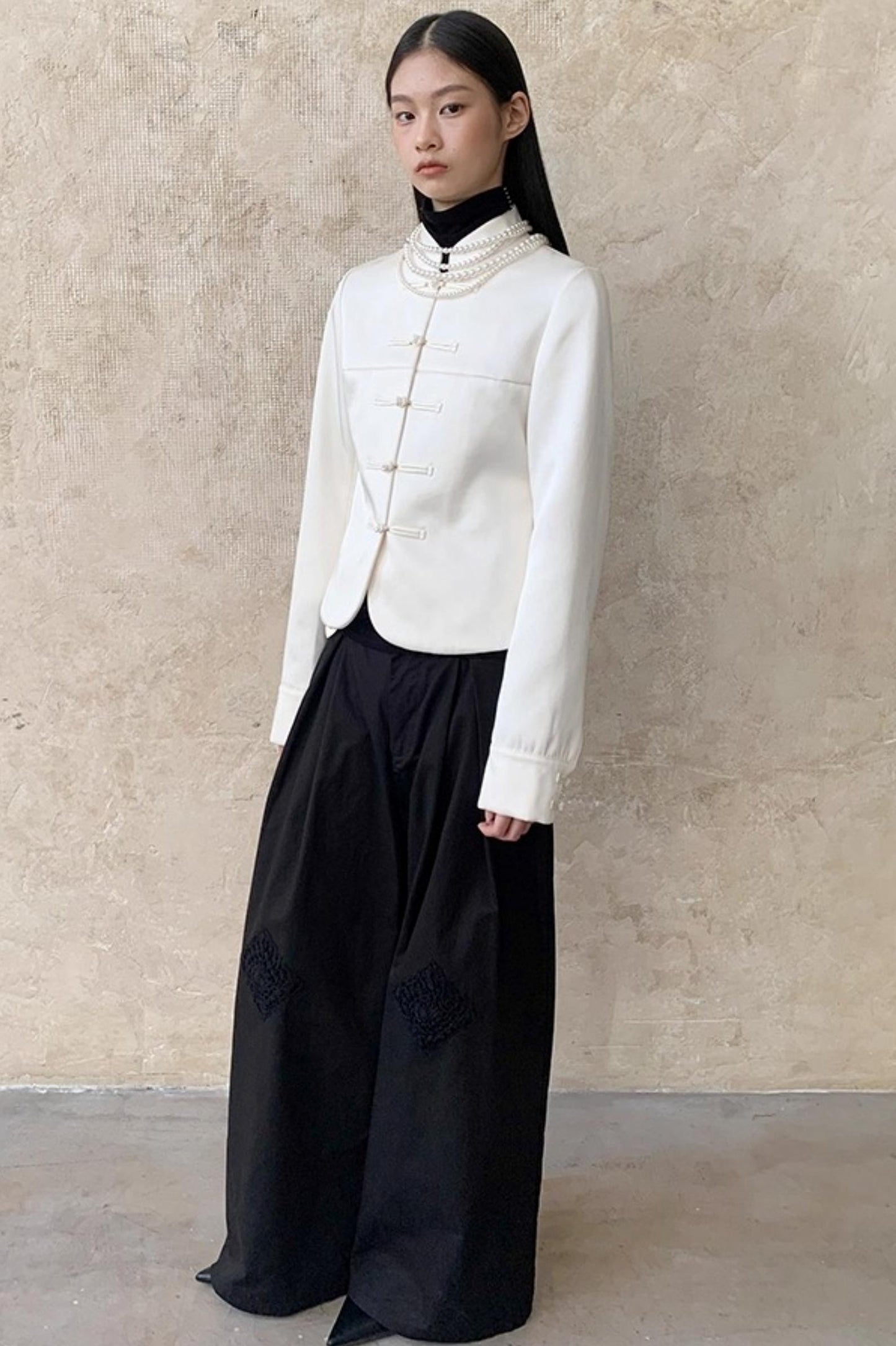 Handmade Crochet Wide-Leg Pants