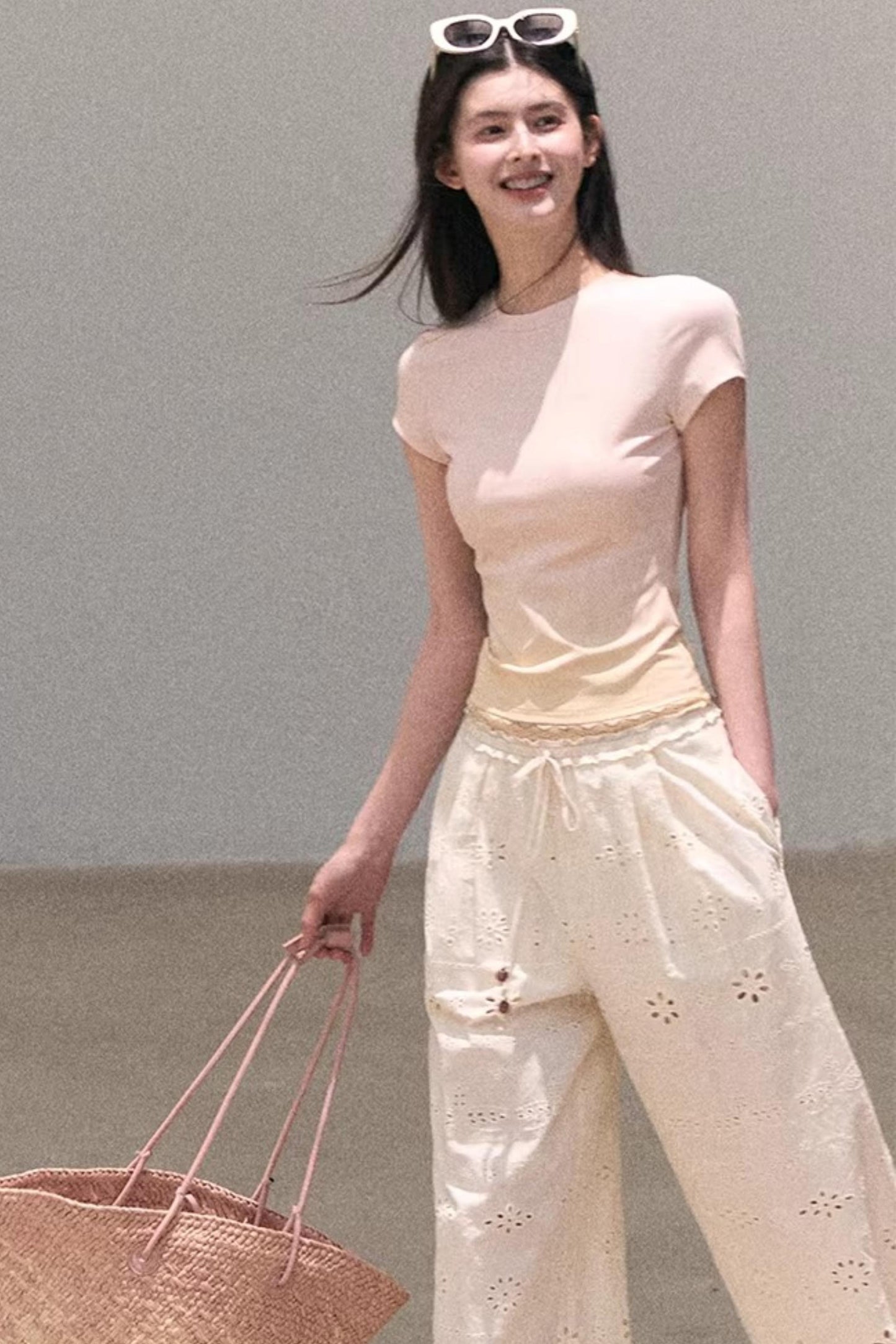 그라데이션 레이스 여름 탑