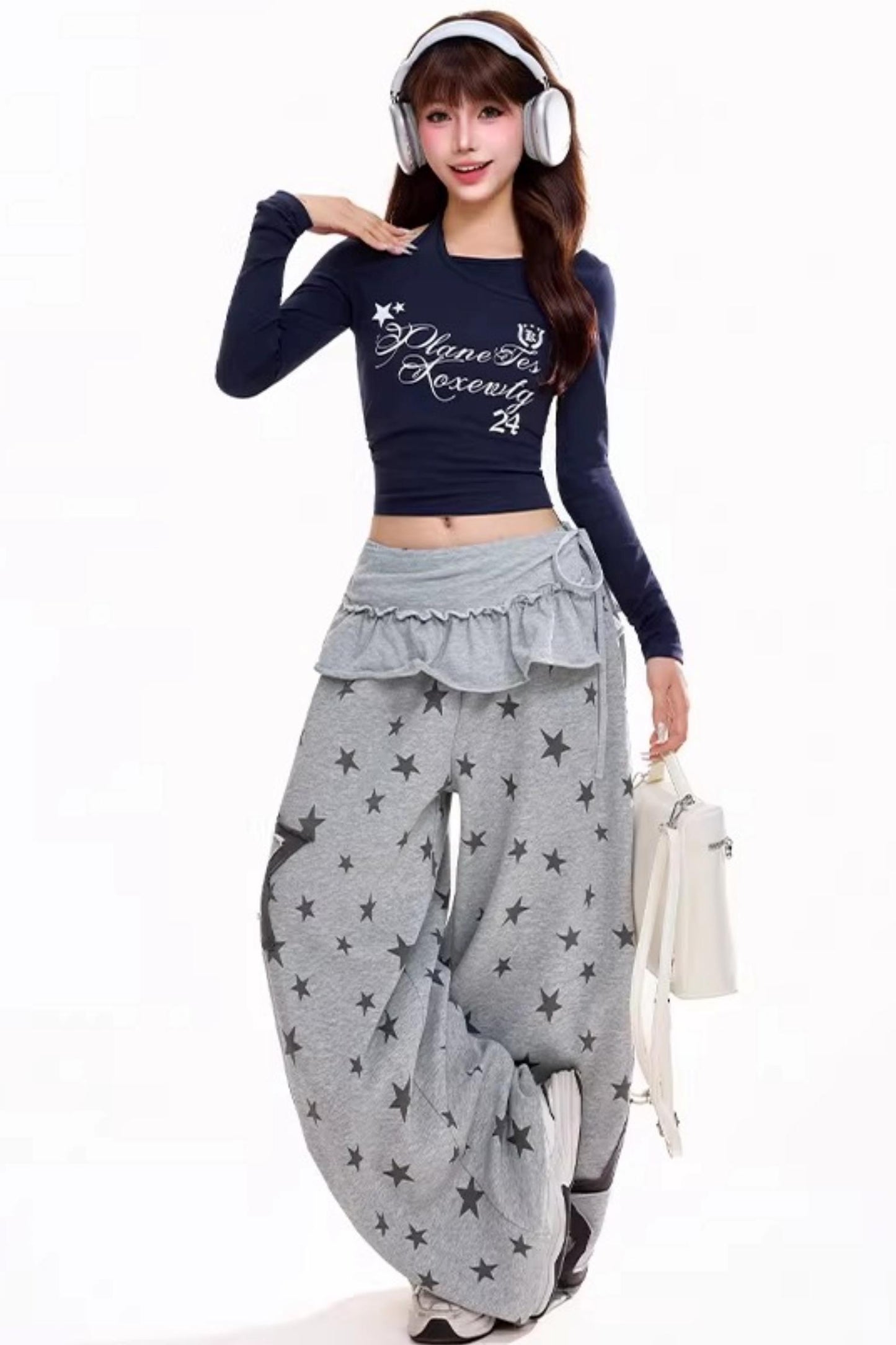Star Print Dance Sweatpants