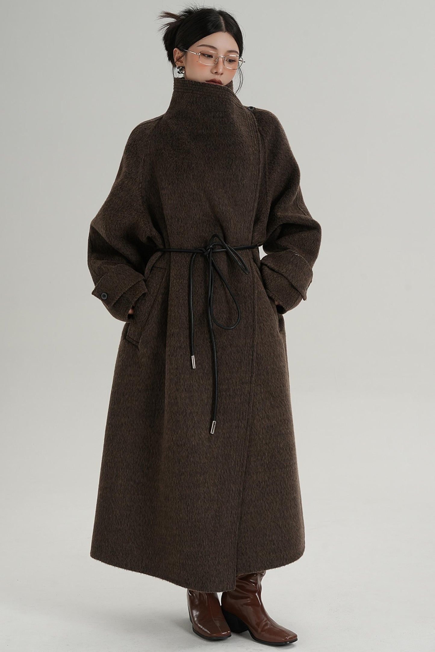 Ultra-High Reversible Wool Coat