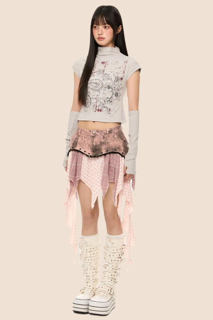 Slim Fit Short Sleeve Crop Tee