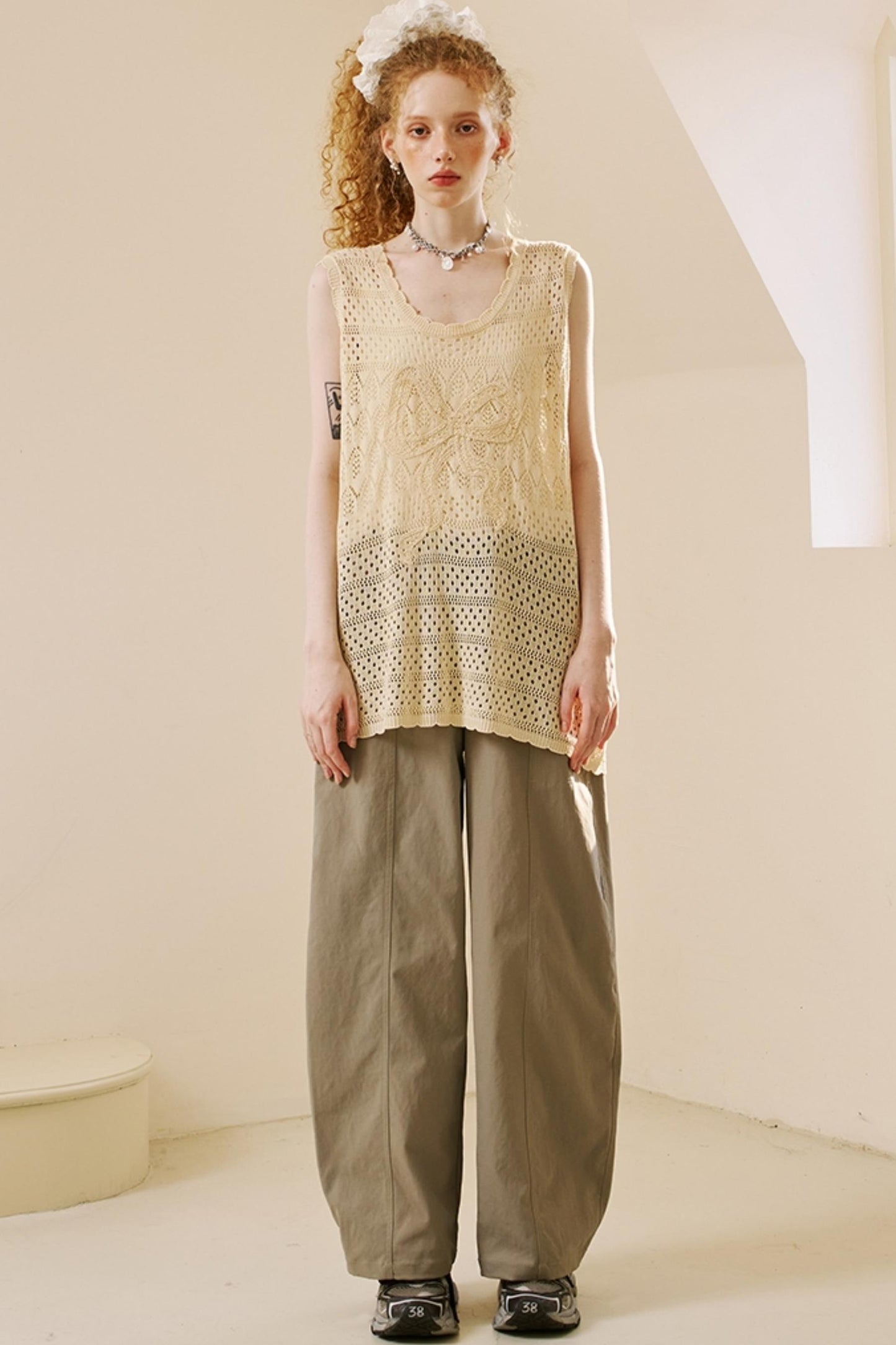 Chic Crochet Knit Top