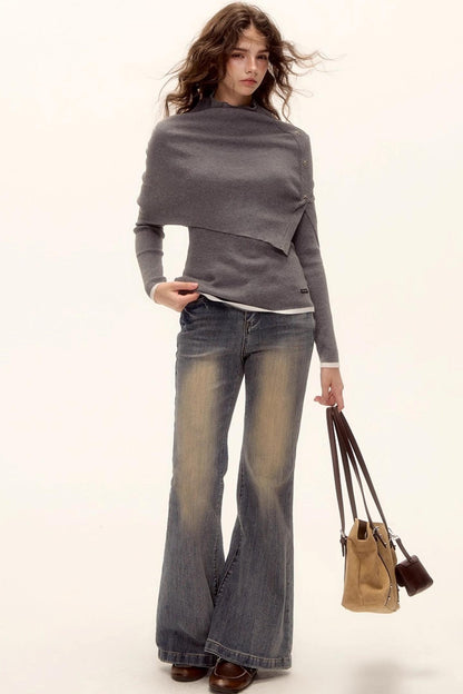 Wool Color-Block Top Set