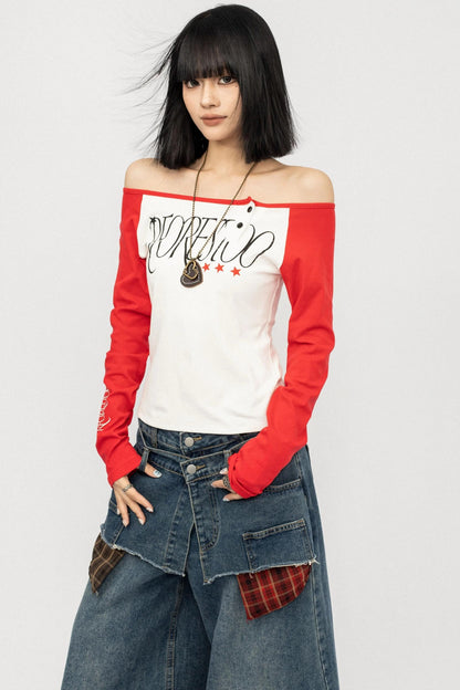 Color-block Long Sleeve Shirt