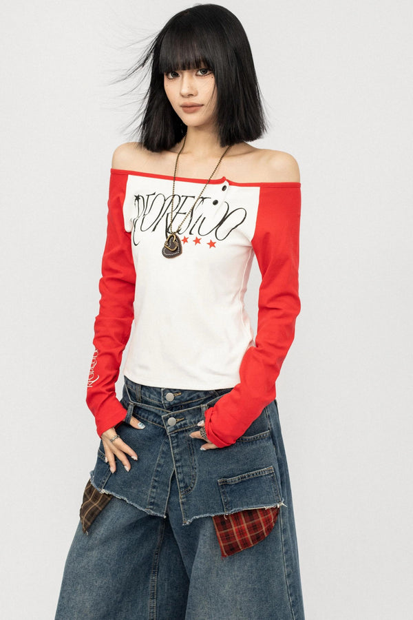 Color-block Long Sleeve Shirt