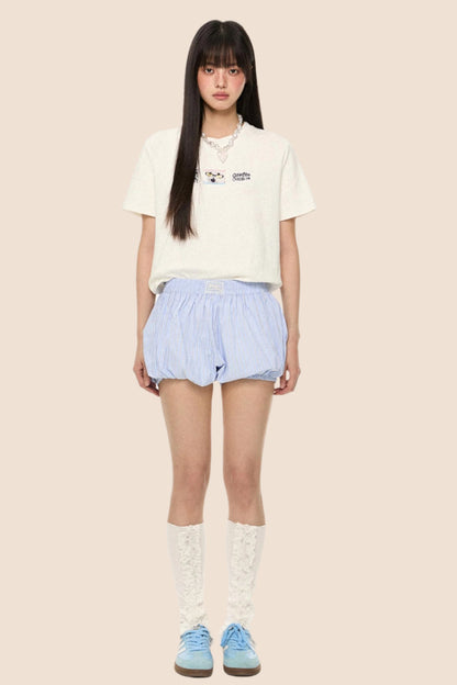 Retro Print Short Sleeve Tee