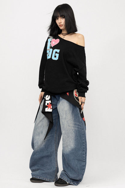 American Retro Denim Pants