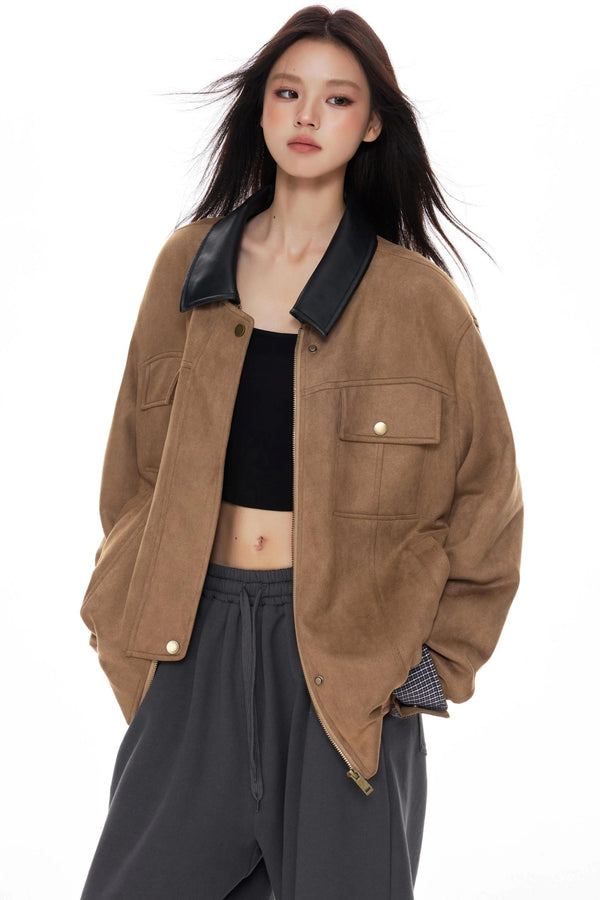 Vintage Deerskin Fleece Jacket