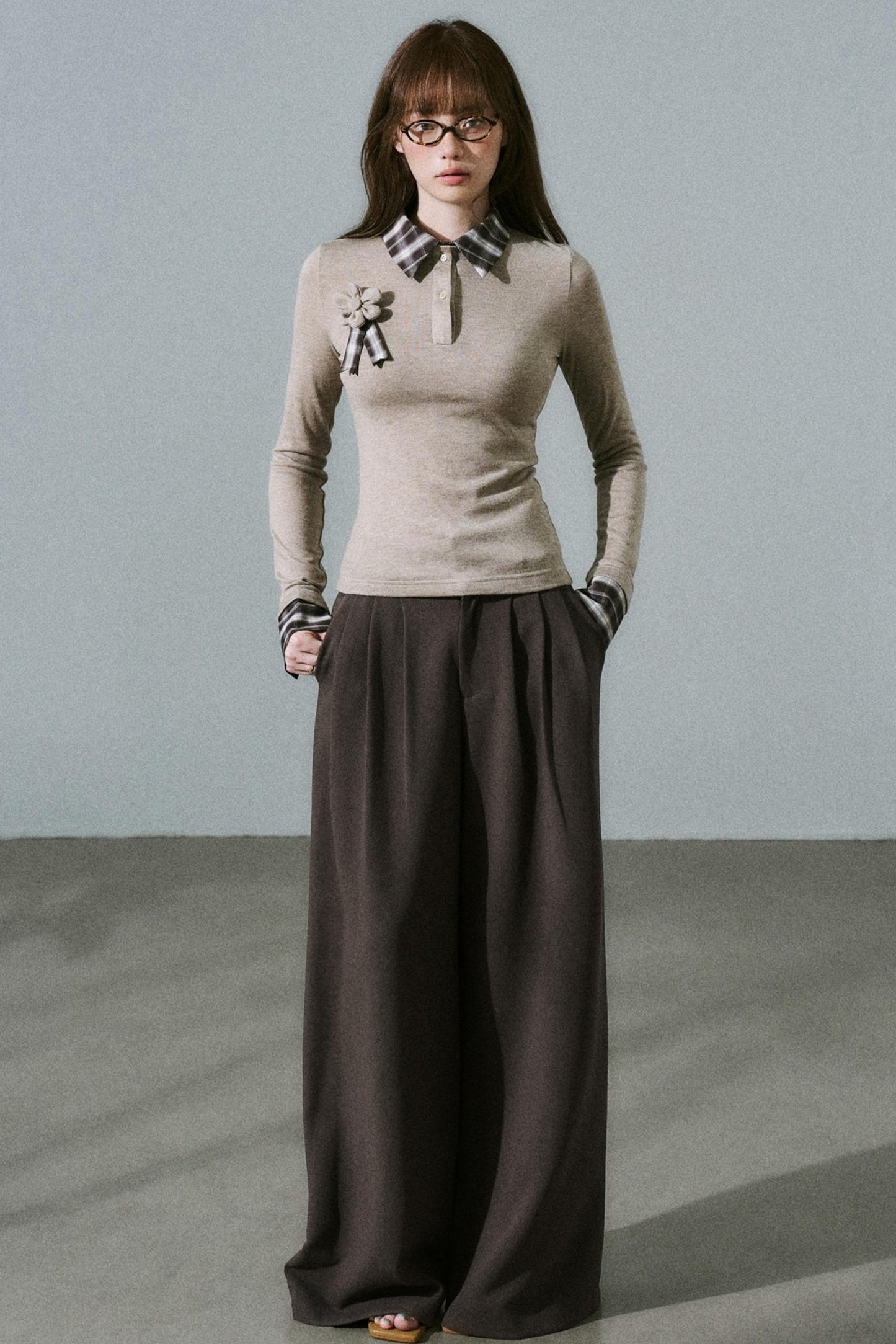 Tencel Wool Wide-Leg Pants