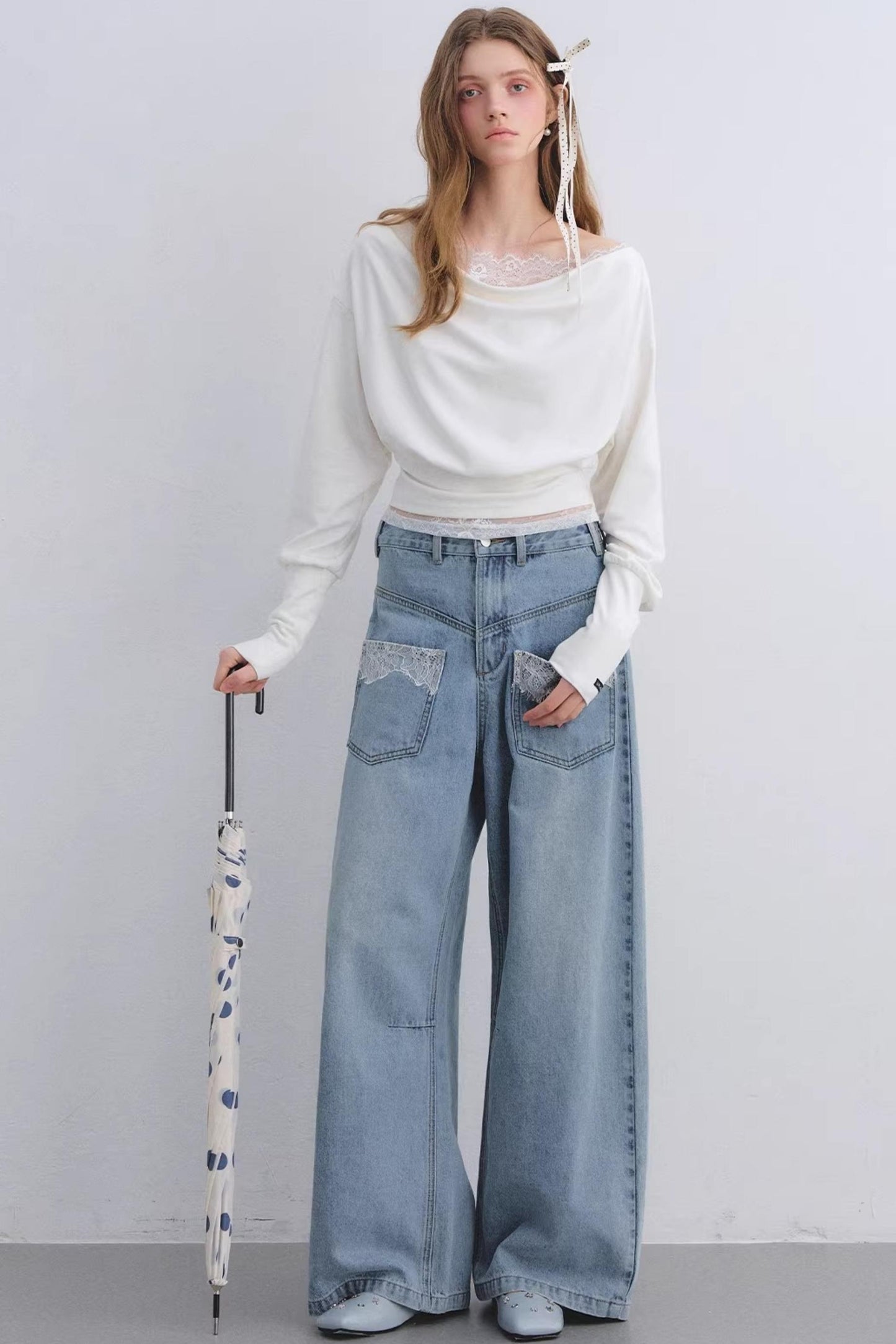 Love Asgony Off-Shoulder Top set-Up