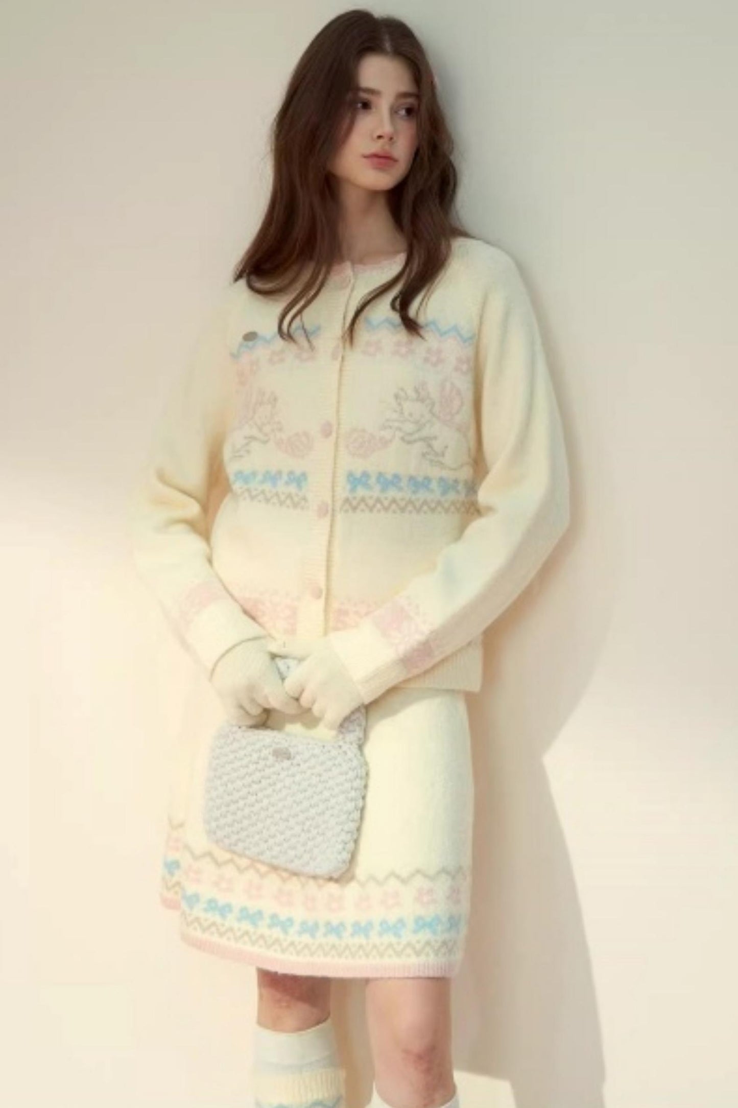 Vintage Fair Island Knitted Sweater Set-Up