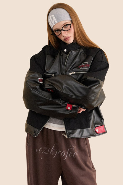 Warm PU Leather Biker Jacket