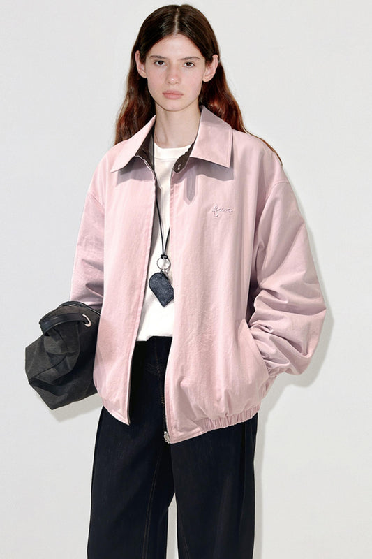 Reversible Logo Embroidered Coat