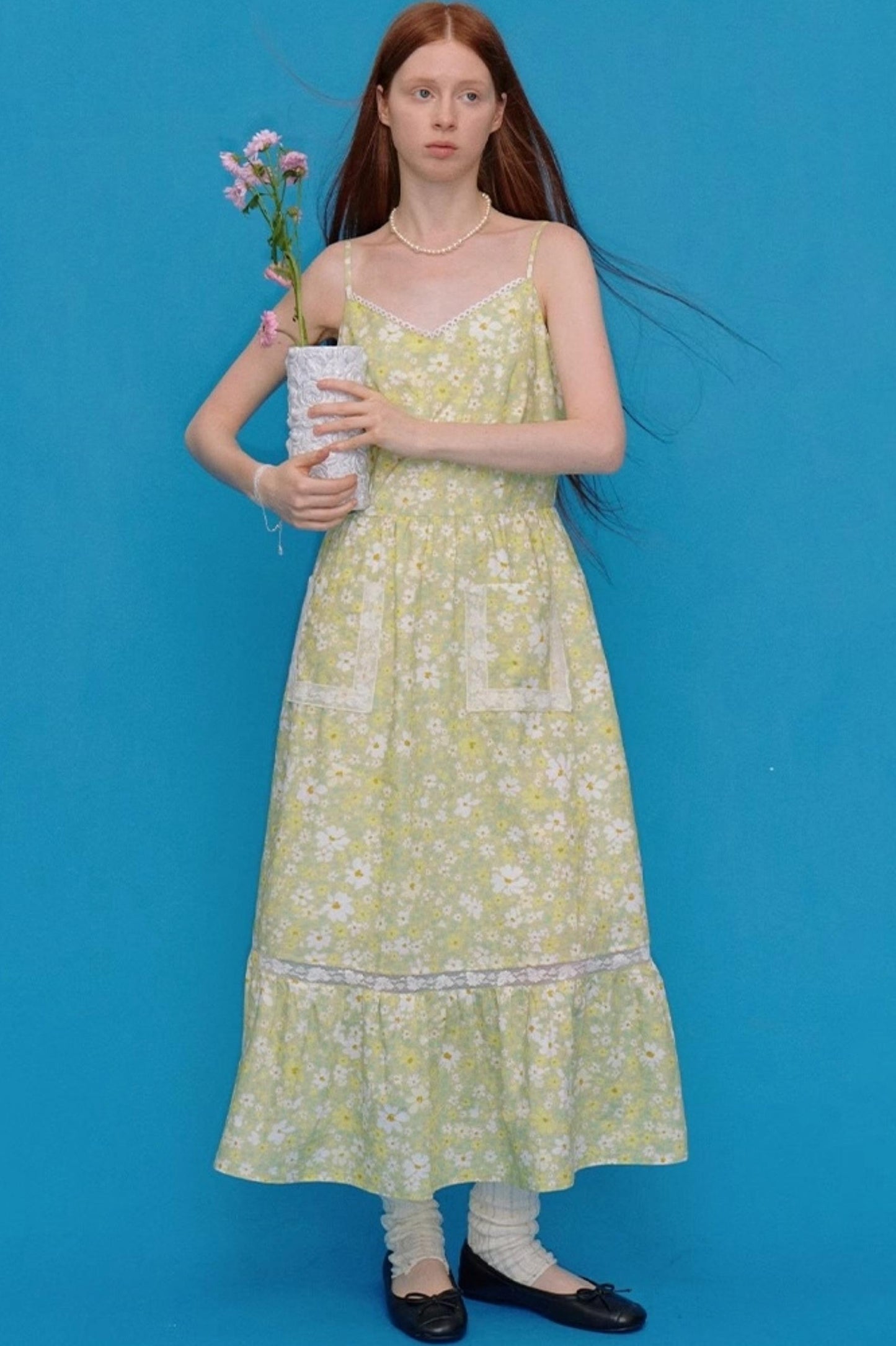 Floral Halter A-Line Dress