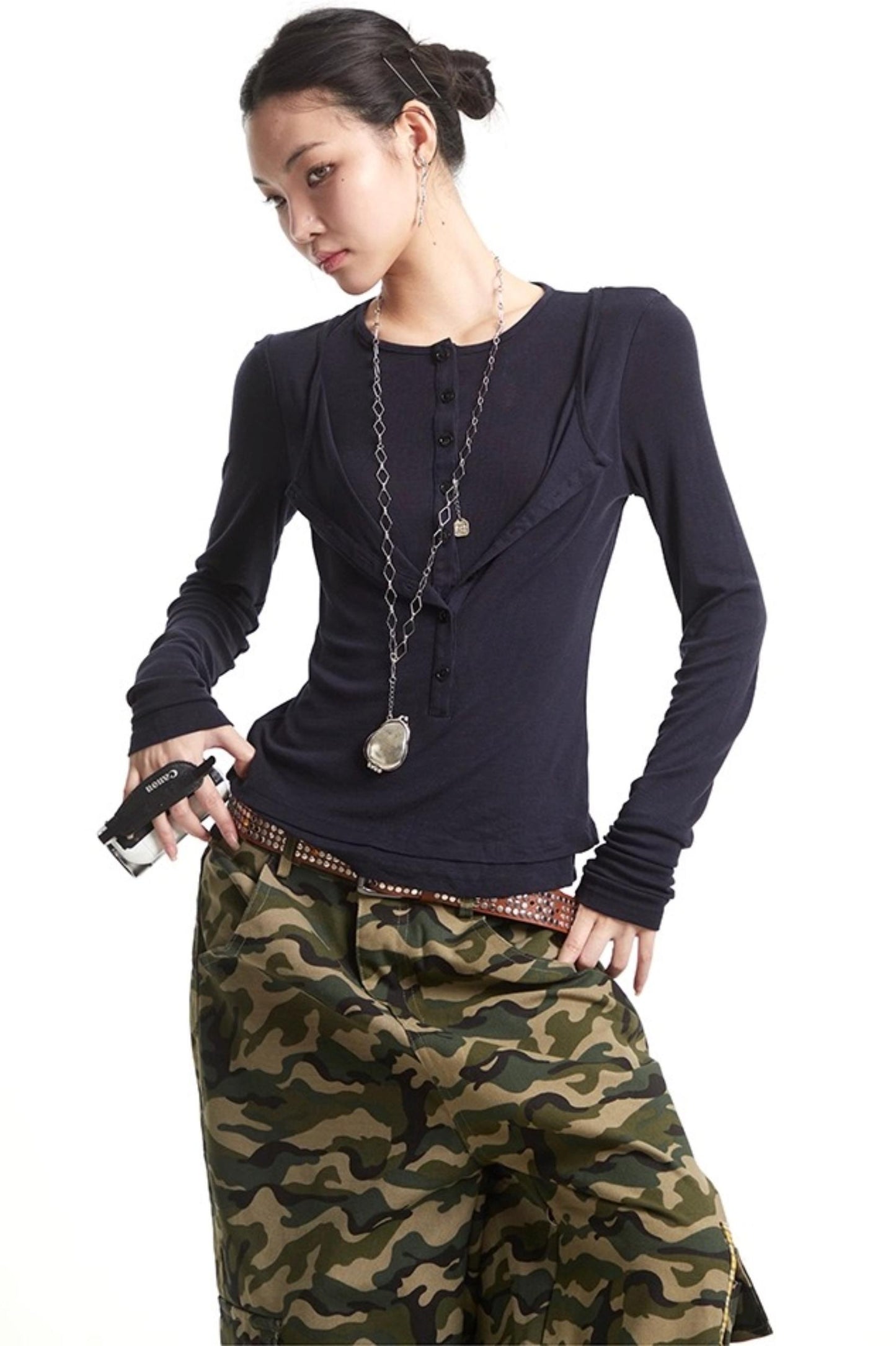 Vintage Buttoned Sweater