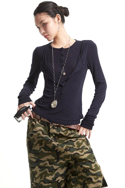 Vintage Buttoned Sweater