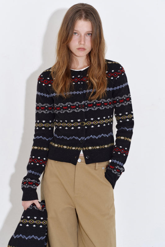 Heavy Knit Fair Isle Top