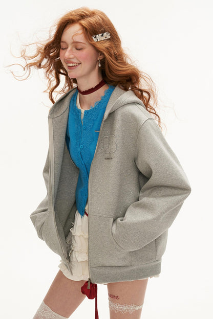 Slouchy Sparkling Hooded Cardigan