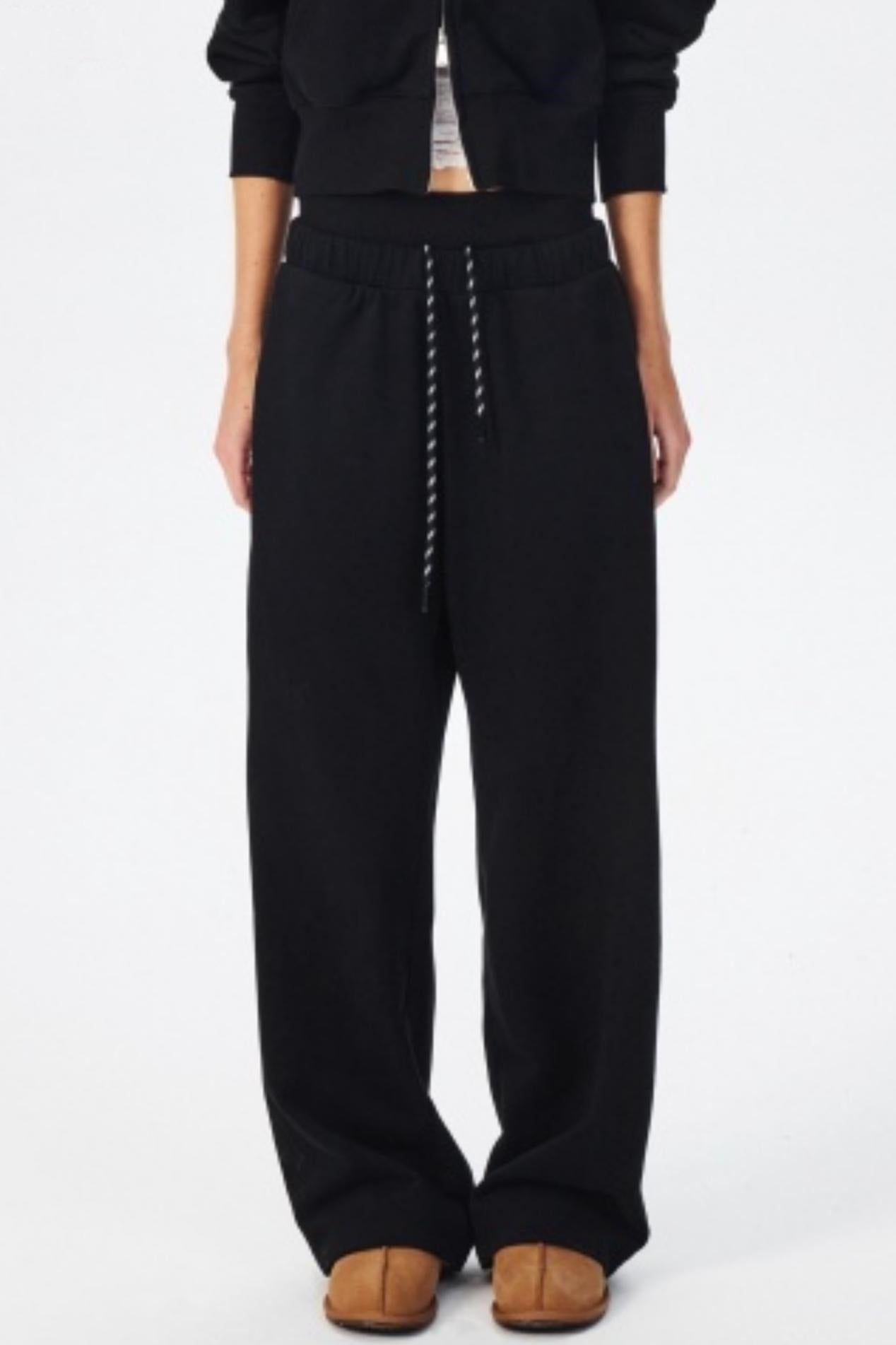 Fur Collar Hooded Sweatshirt Set-Up