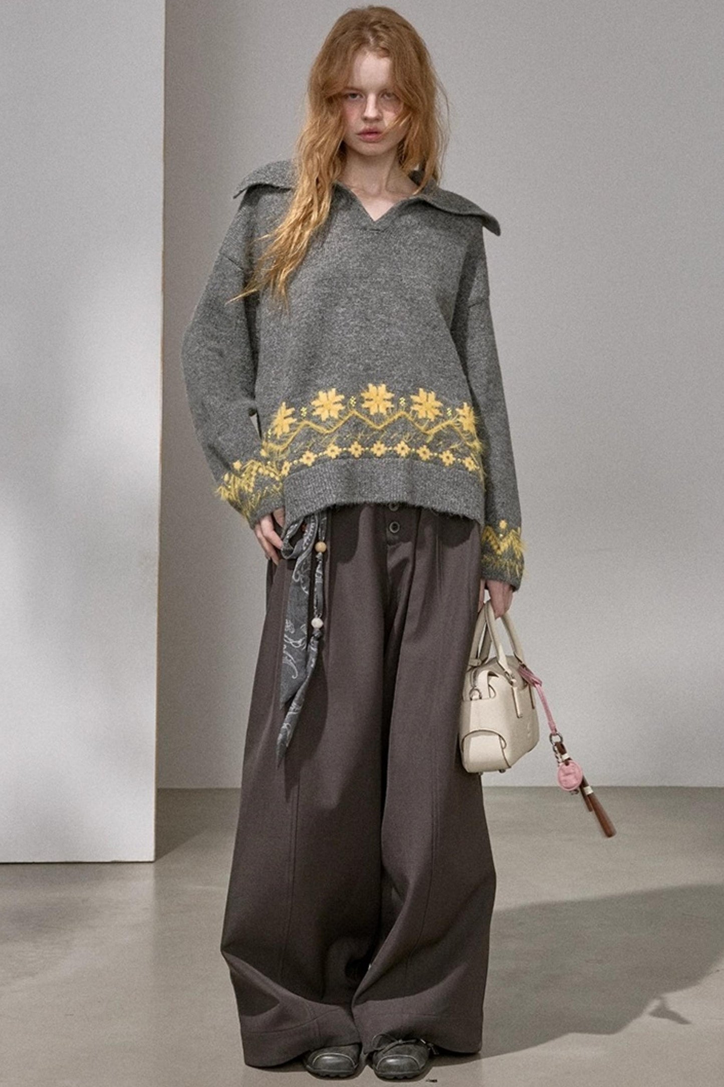 Fair Isle Vintage Embroidered Sweater