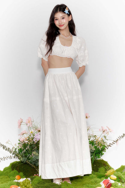 French Bubble Waist Skirt Set-Up