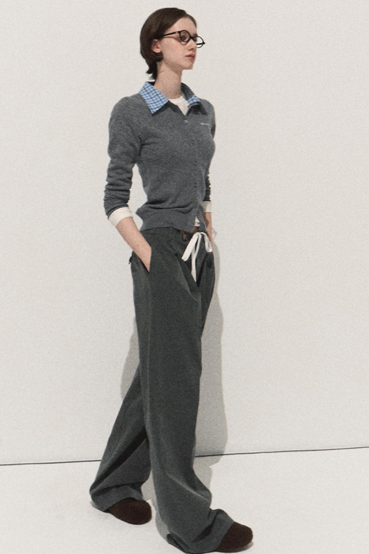 Slim Fit Wool Knit Top