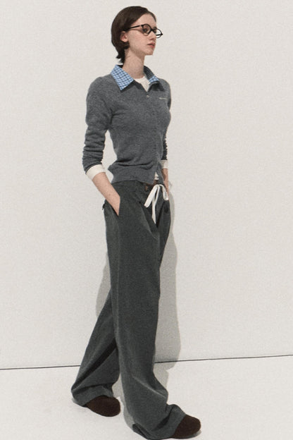 Slim Fit Wool Knit Top