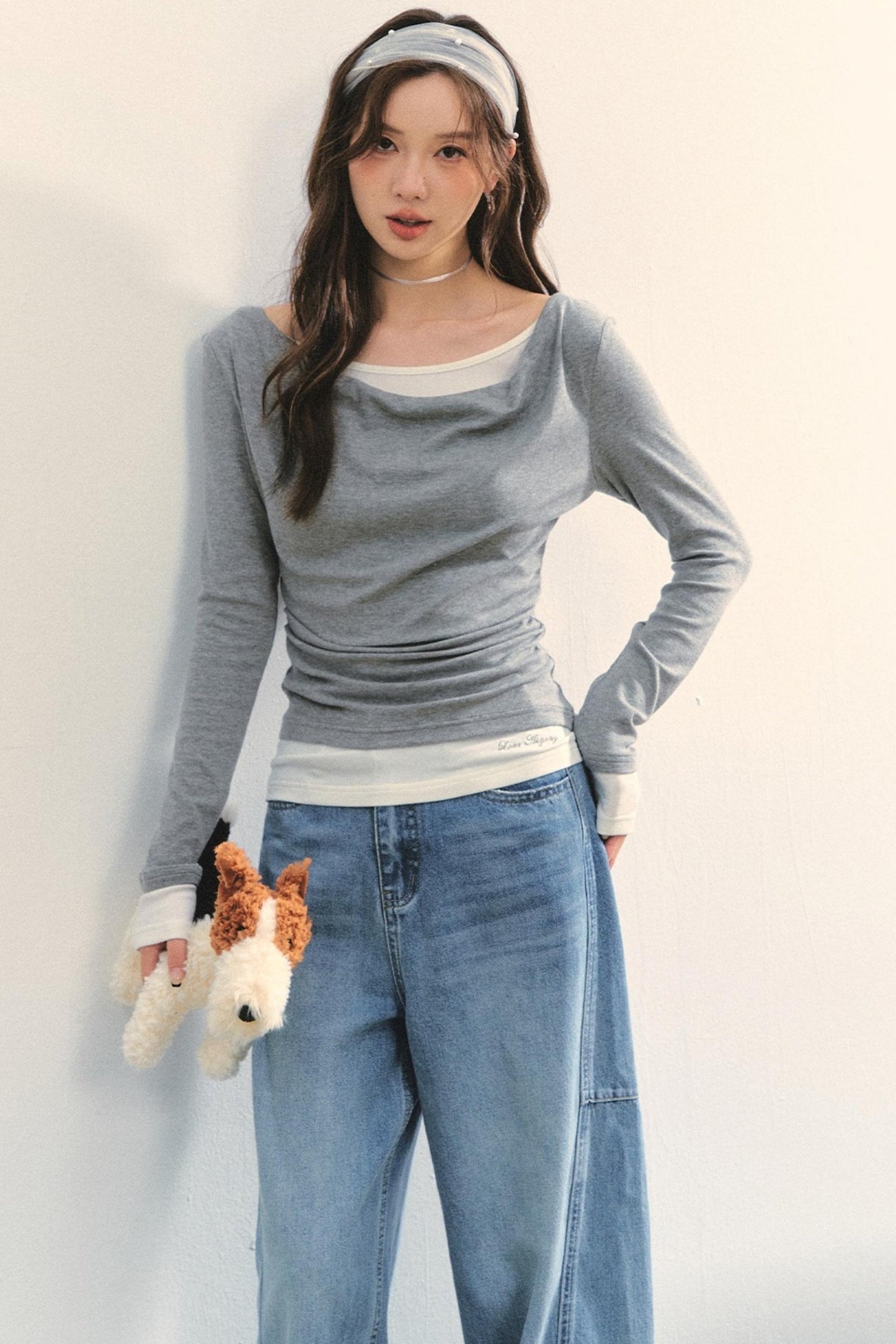 Swing Slim Fit Patchwork T-Shirt