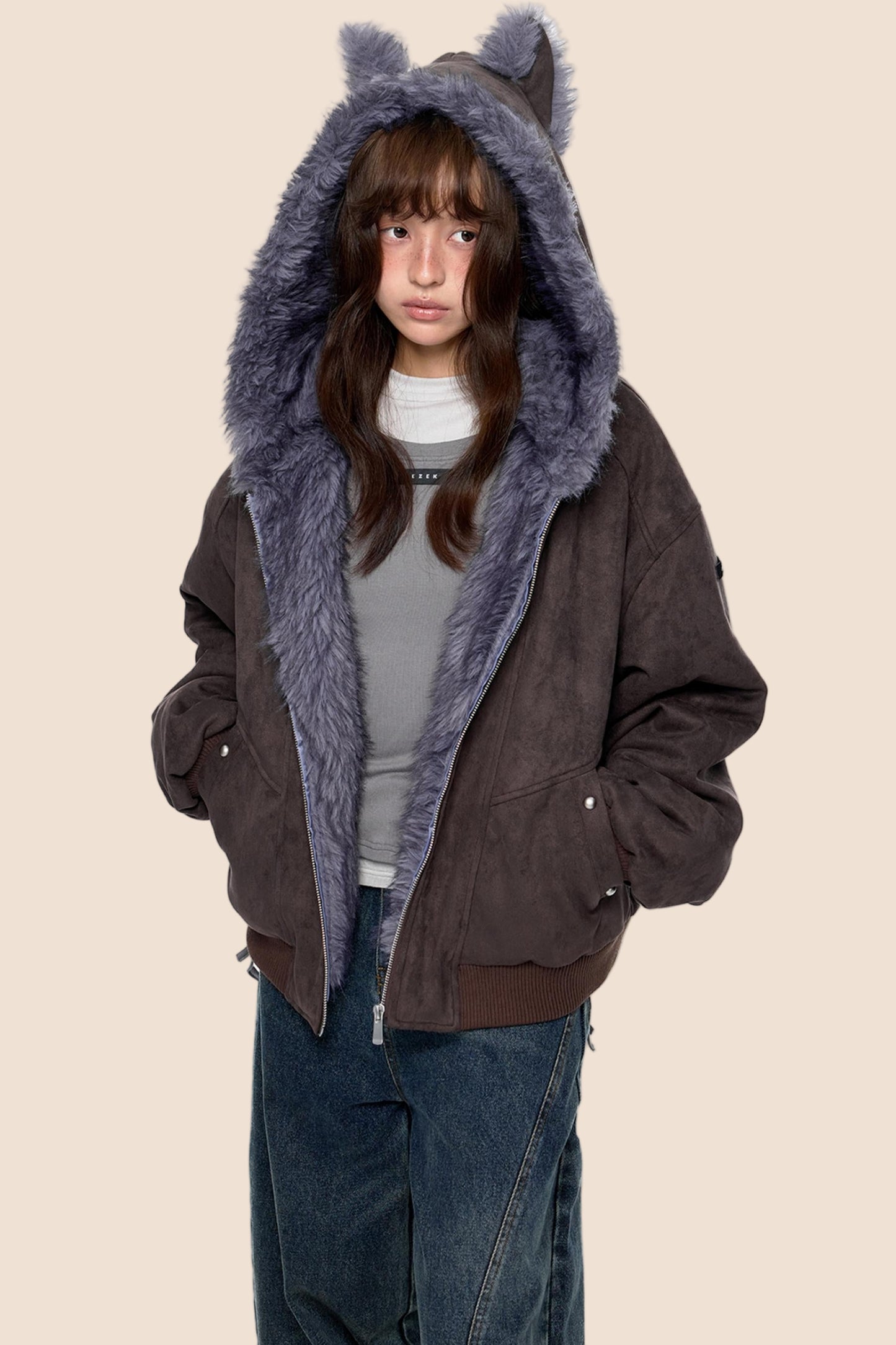 Soft Suede Chain Jacket