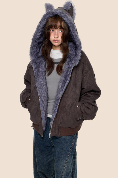 Soft Suede Chain Jacket