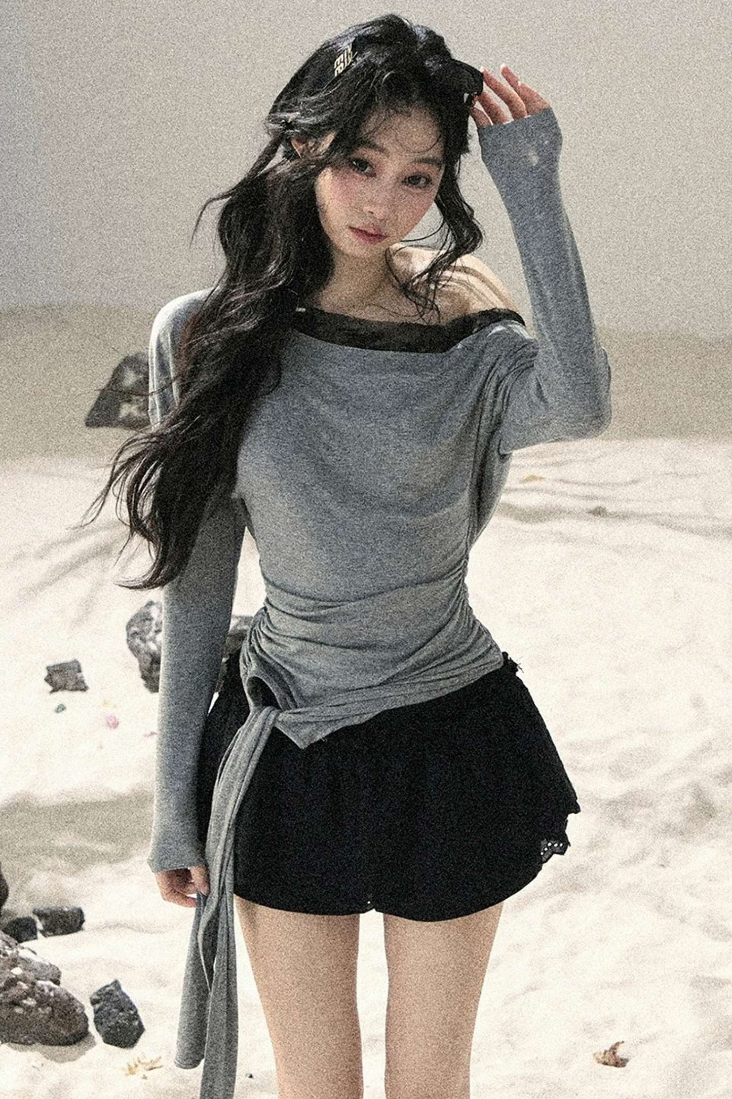 Asymmetrical Lace Summer Top