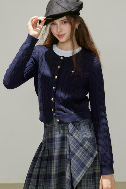 Plaid A-Line Skirt