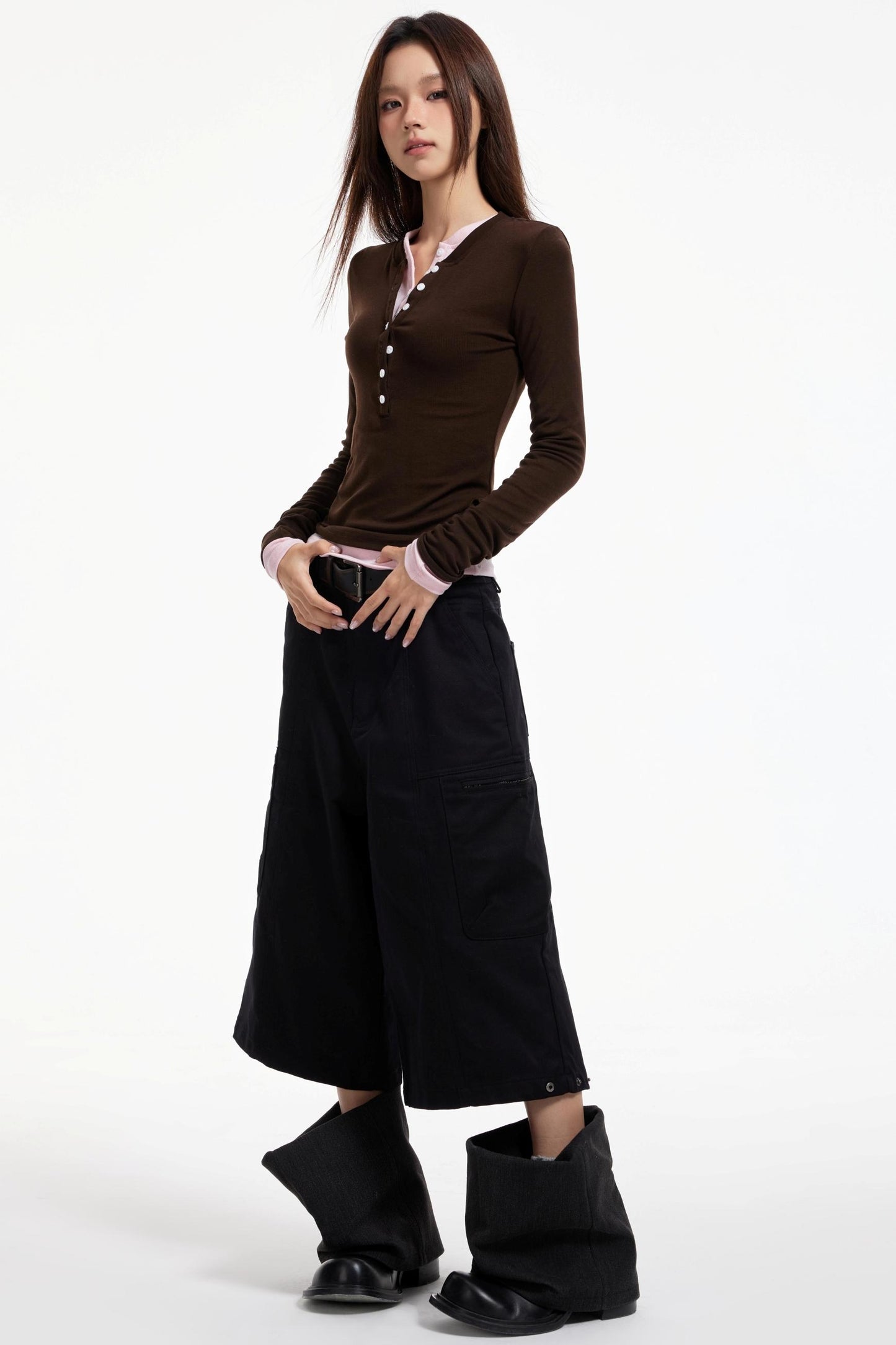 Black Wide-Leg Pants