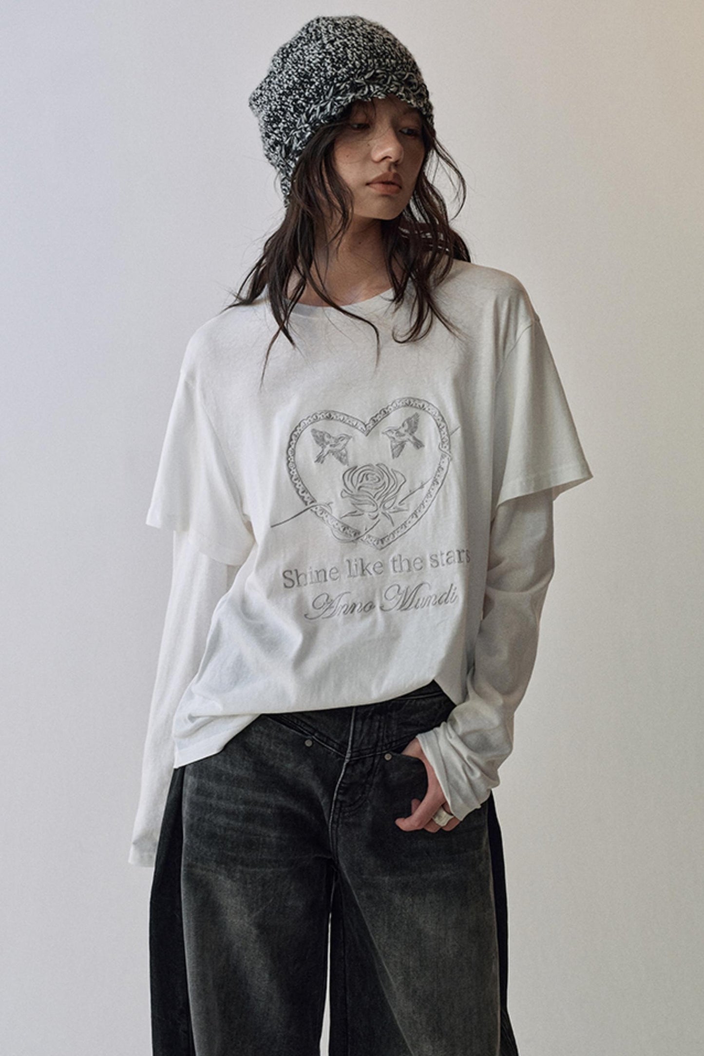 Rose Embroidery T-Shirt
