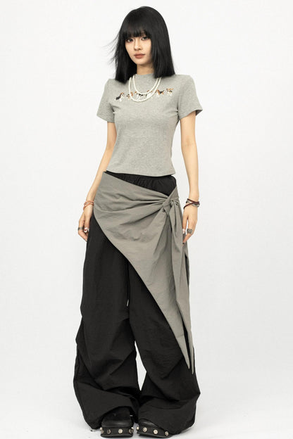 Puppy Print Short Sleeve Tee