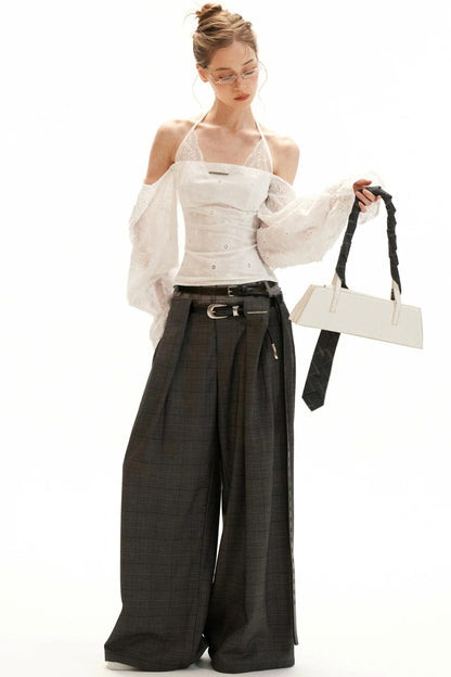 Off-Shoulder Flared Sleeve Blouse