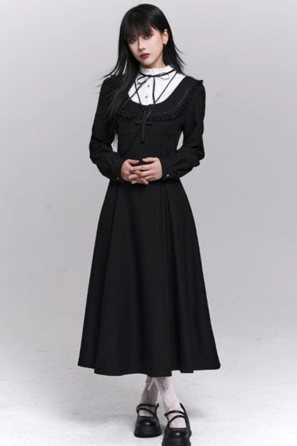 Gothic Black Long Dress